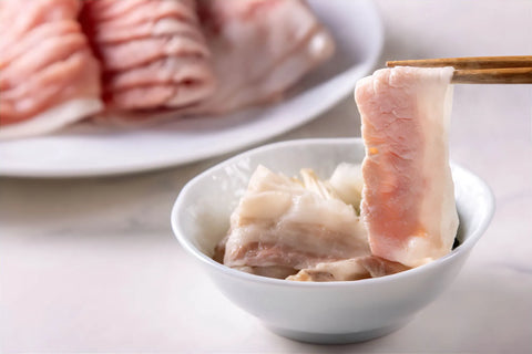 白金矢澤精肉店厳選　阿波美豚 しゃぶしゃぶ ３種盛合せ（バラ・肩ロース・ロース）