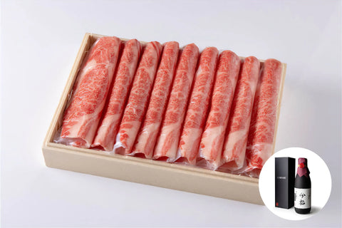 【 目録 】白金矢澤精肉店　黒毛和牛 肩ロース すき焼きセット（割り下つき）