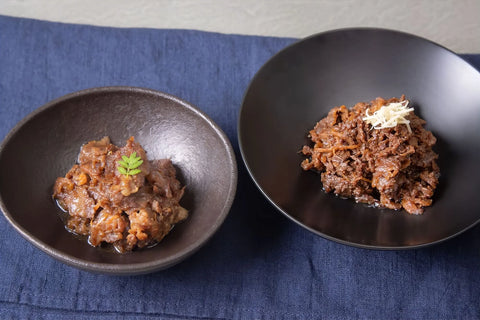 白金矢澤精肉店　黒毛和牛 牛すじ煮込み・しぐれ煮ギフト